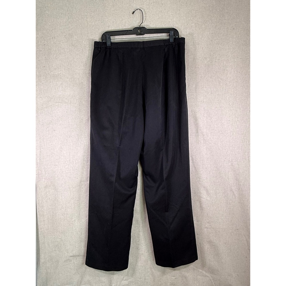 Draper's & Damon's Black Straight Leg Dress Pants Women's Size 14 Elastic Waist - Picture 3 of 6